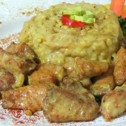 Dosen Bistro Thai Chicken Curry mit Reis, Bambussprossen und Sojasprossen (400g)