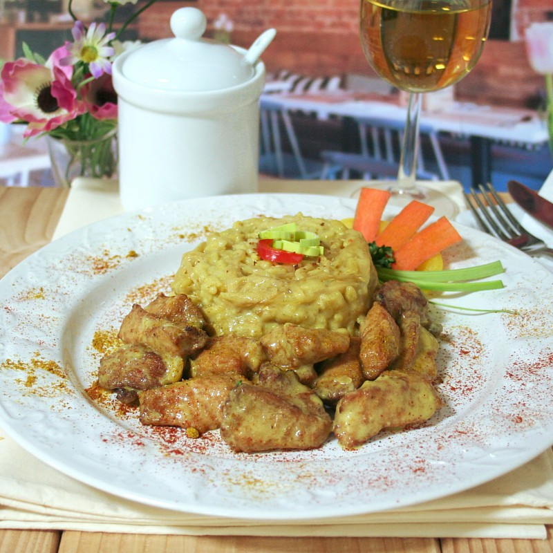 Dosen Bistro Thai Chicken Curry mit Reis, Bambussprossen und Sojasprossen (400g)