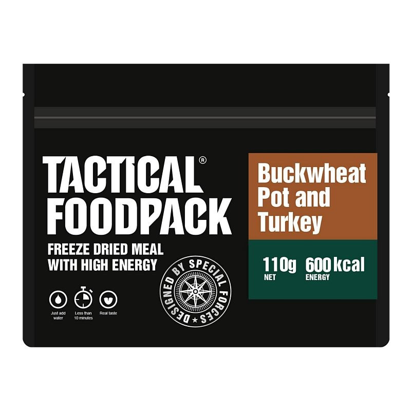 Tactical Foodpack Pentola di grano saraceno e tacchino (110g)