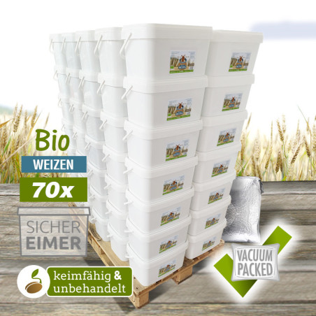 70 x 7,5 kg de blé biologique – céréales complètes | DE-ÖKO-006