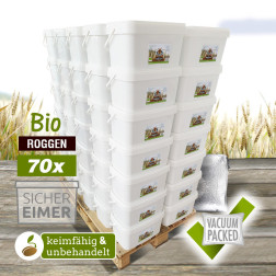 70 x 7.5 kg ORGANIC rye – whole grain cereal | DE-ÖKO-006