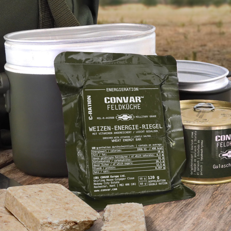 CONVAR Feldküche barrette energetiche di grano (120g) CONVAR Feldküche barrette energetiche di grano (120g)