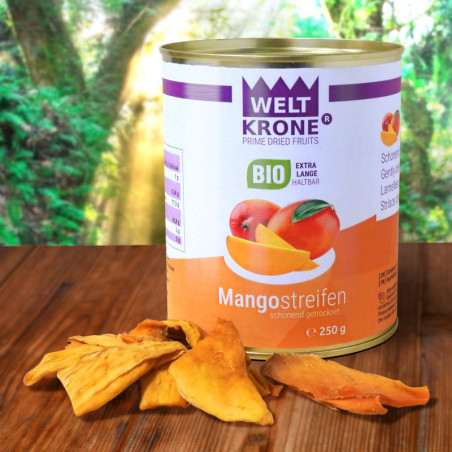 Weltkrone BIO Mangostreifen (250g) - [DE-ÖKO-039]