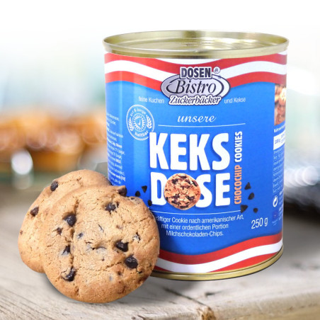 DosenBistro Keksdose Cookies mit Choco-Chips (250g)