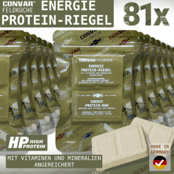 81 x CONVAR™ Feldküche Energy Protein Bar (120g) MILITARY GRADE