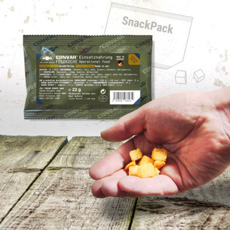 CONVAR™ Feldküche Aliment d'intervention SnackPack, goût : fromage (22g)