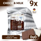 9 x CONVAR-7 NextGen Energy Bar Duo Choco & Milk (120g)