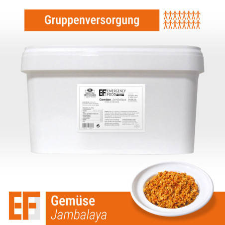 EF MEALS Gemüse Jambalaya (4,5kg) (ESL) 25 Portionen