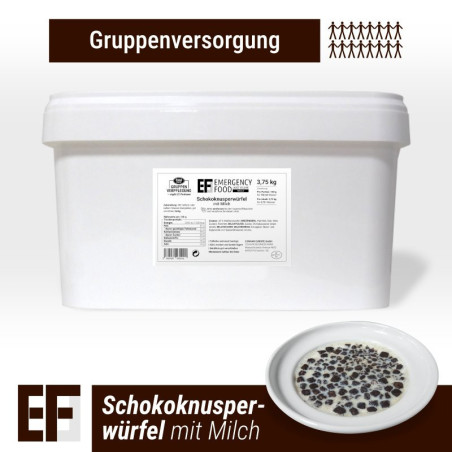 Schokoknusperwürfel mit Milch (3,75kg) (ESL) 25 Portionen