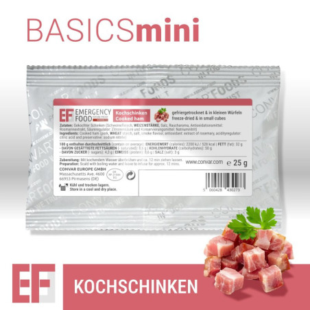 EF BASICS Freeze-dried ham cubes (25g)