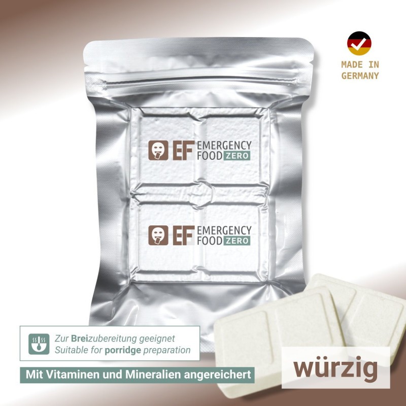 9 x EF Ration énergétique d'urgence Zéro épicé (120g)