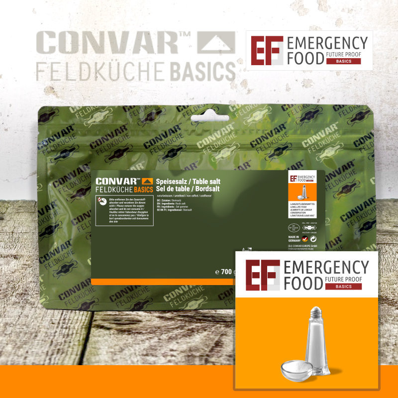 CONVAR™ Feldküche Basics Table salt (700g)