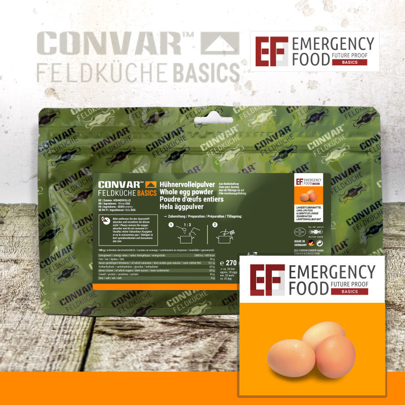 CONVAR™ Feldküche Basics Oeuf entier en poudre (270g)