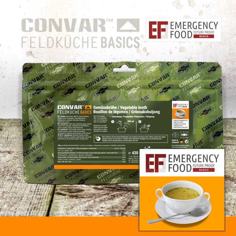 CONVAR™ Feldküche Basics Bouillon de légumes (510g)