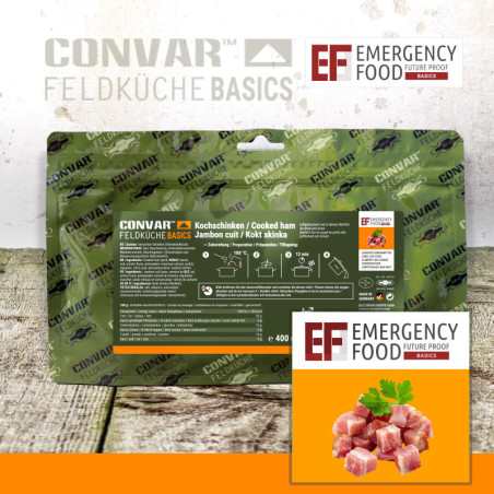 CONVAR™ Feldküche Basics Freeze-dried ham cubes (400g)