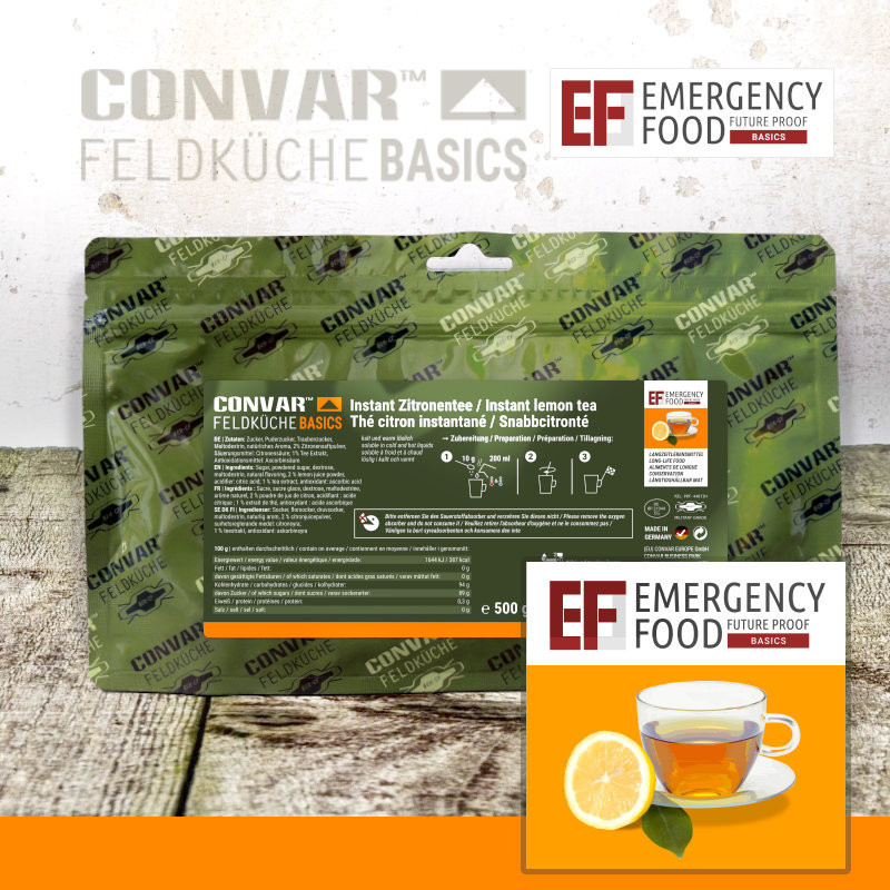 CONVAR™ Feldküche Basics Lemon Tea (500g)