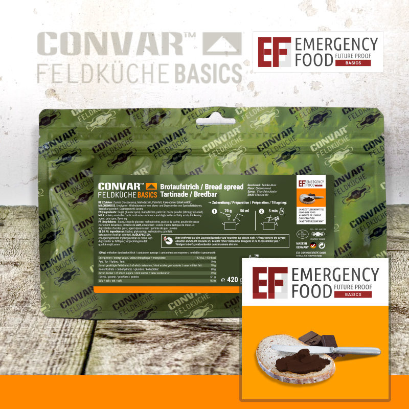 CONVAR™ Feldküche Basics Spread chocolate nut cream (420g)