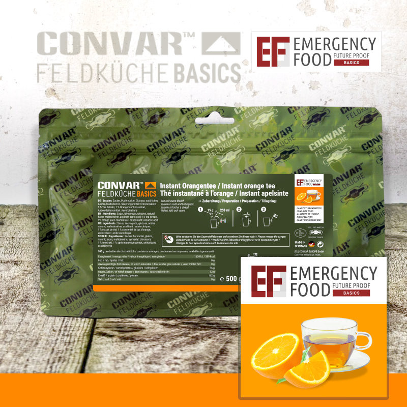 CONVAR™ Feldküche Basics Tè all'arancia (500g)