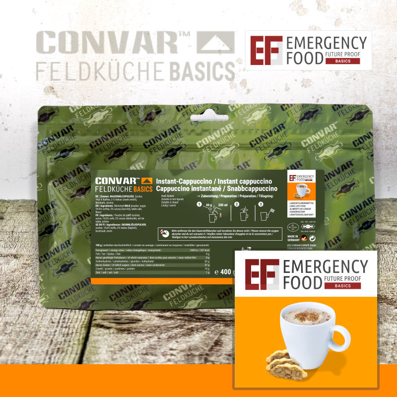 CONVAR™ Feldküche Basics Cappuccino istantaneo (400g)