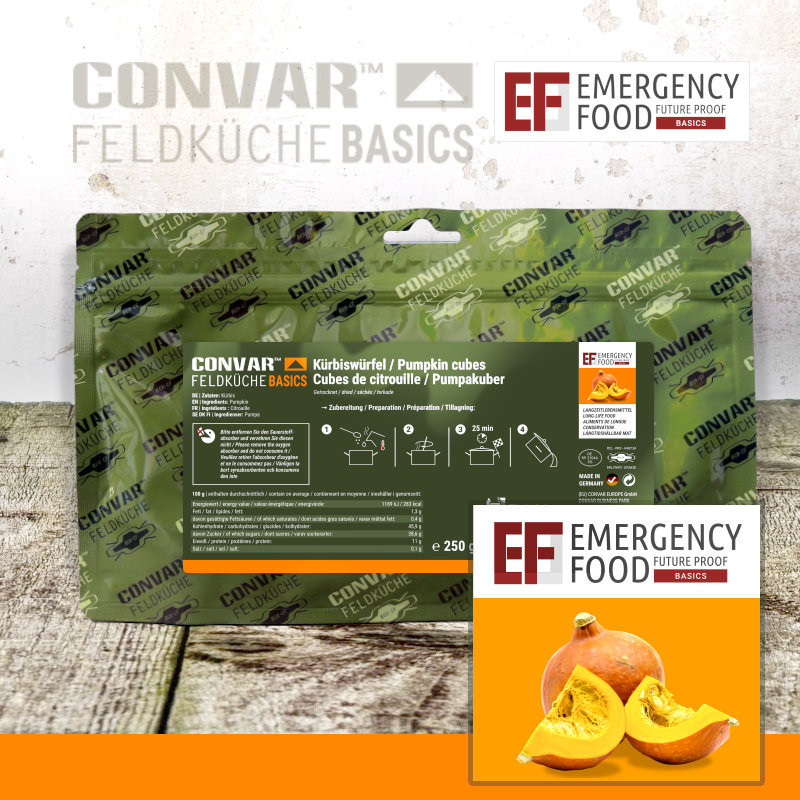 CONVAR™ Feldküche Basics Pumpkin cubes (250g)