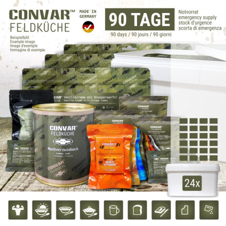 CONVAR™ Feldküche 90 jours de réserve d'urgence