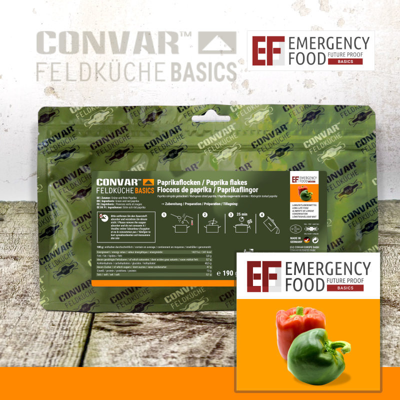 CONVAR™ Feldküche Basics Red / green bell pepper (190g)