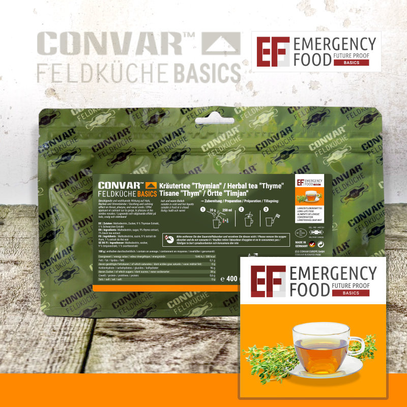 CONVAR™ Feldküche Basics Tisane au thym (400g)