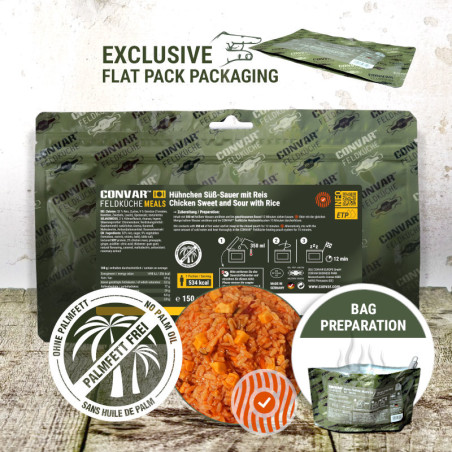 CONVAR™  Sweet and sour chicken with rice | 150g