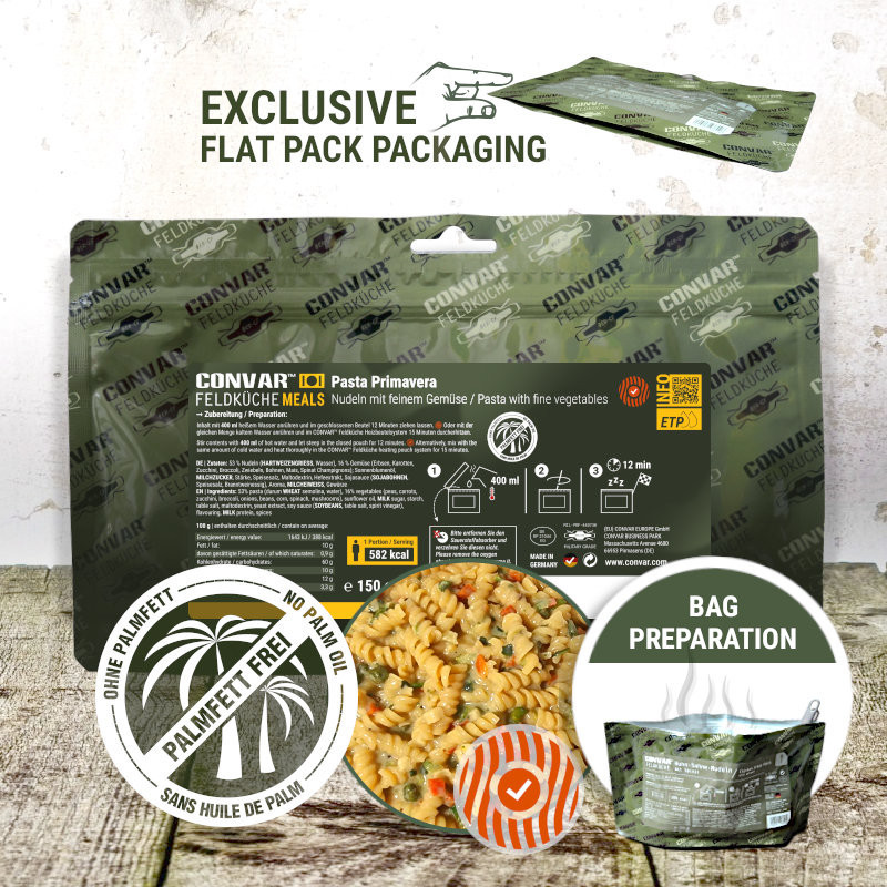 CONVAR™ Feldküche Pasta Primavera (150g) CONVAR™ Feldküche Pasta Primavera (150g)