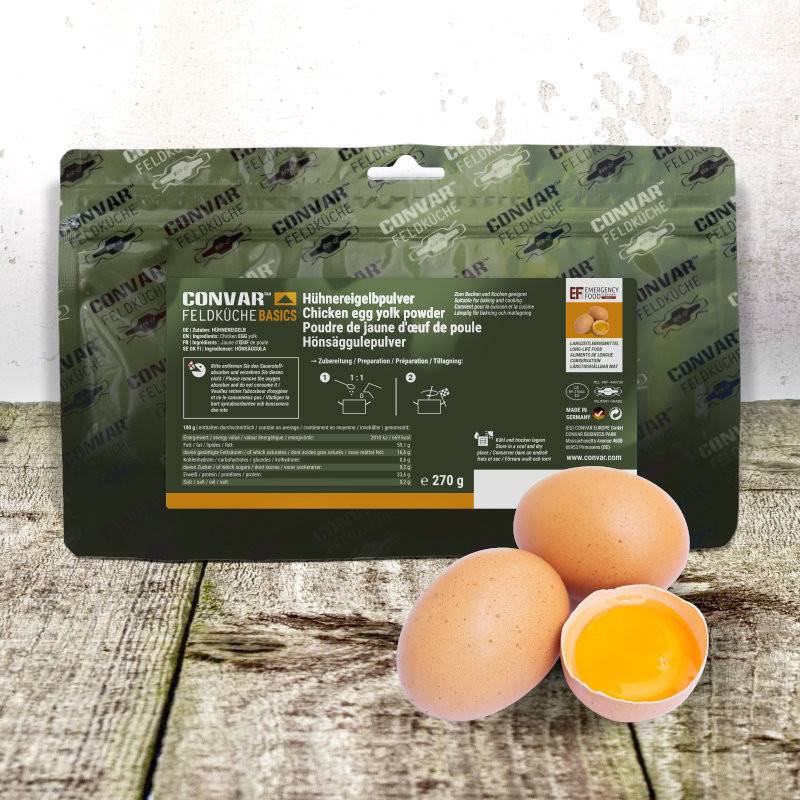 CONVAR™ Feldküche Basics Egg yolk powder (270g) CONVAR™ Feldküche Basics Egg yolk powder (270g)