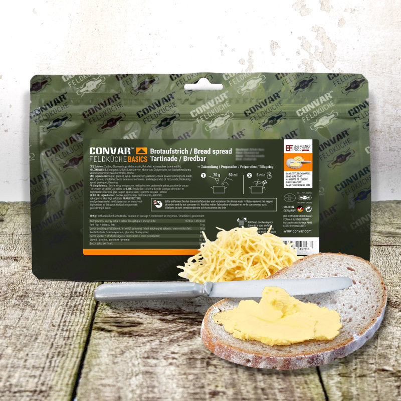 CONVAR™ Feldküche Basics Brotaufstrich Käse-Creme (350g)