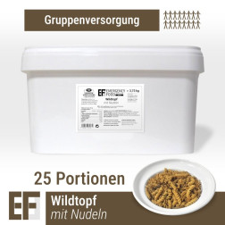 EF MEALS Wildtopf mit Nudeln 25 Portionen (3,75kg)