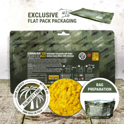 CONVAR™ Feldküche Indischer Curryreis mit Huhn (165g)