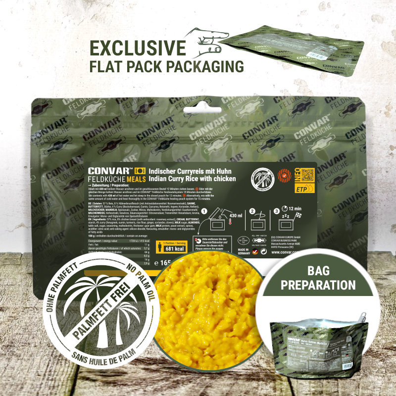 CONVAR™ Feldküche Indian curry chicken (1 Servings) (165g)