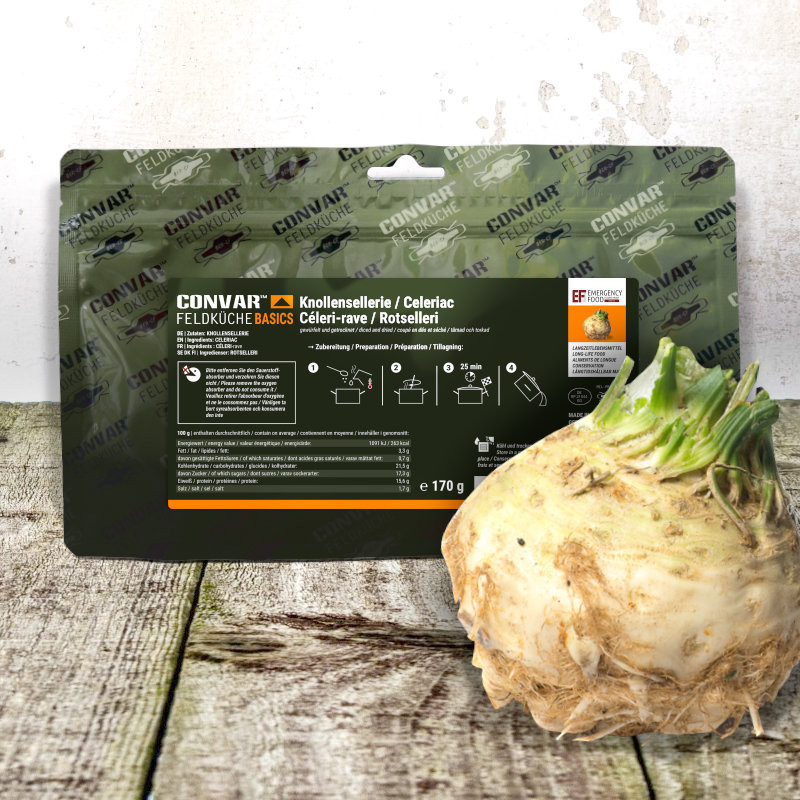 CONVAR™ Feldküche Basics Celery tubers (170g) CONVAR™ Feldküche Basics Celery tubers (170g)