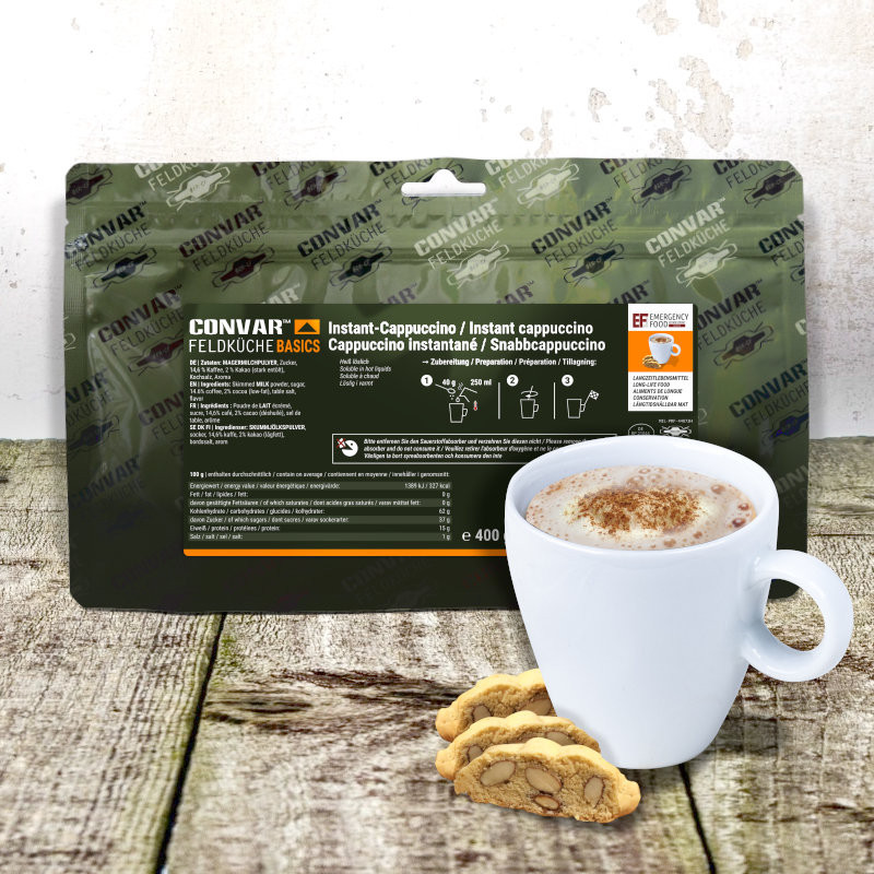 CONVAR™ Feldküche Basics Cappuccino instantané (400g)