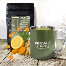 4 x CONVAR™ Feldküche Boisson isotherme avec vitamines et minéraux (15g)