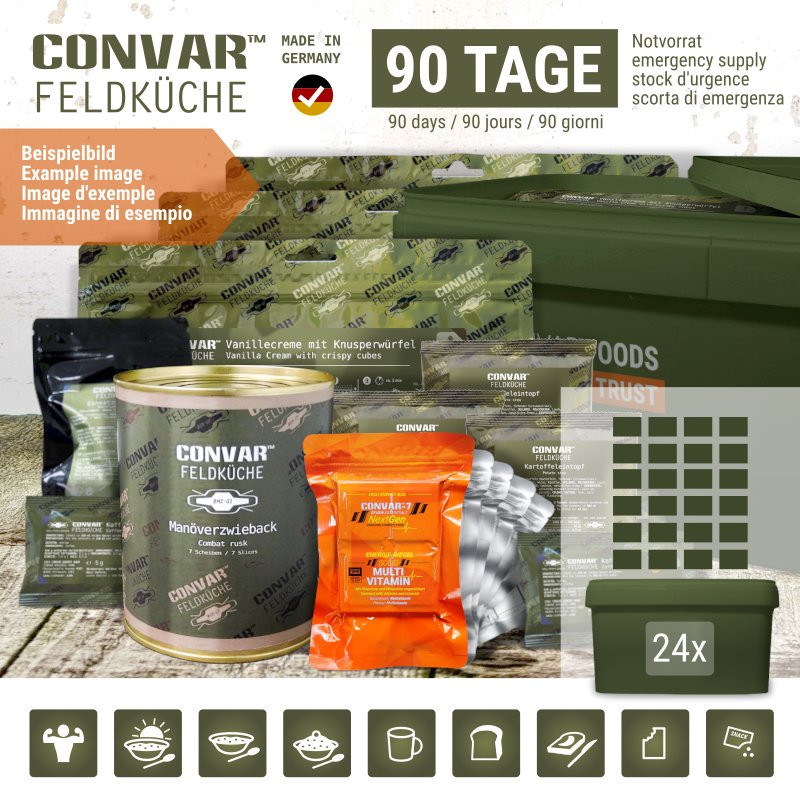 CONVAR™ Feldküche 90 Tage Notvorrat CONVAR™ Feldküche 90 Tage Notvorrat
