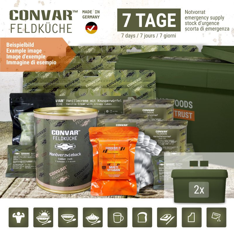 CONVAR™ Feldküche 7 Tage Notvorrat CONVAR™ Feldküche 7 Tage Notvorrat