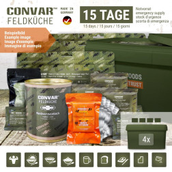 CONVAR™ Feldküche Scorta 15 Giorni | Alimenti a Lunga Conservazione