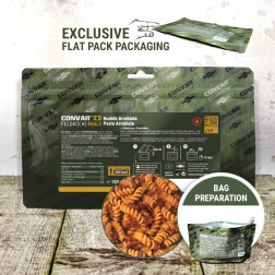 CONVAR™ Feldküche Nudeln Arrabiata – Pikantes Instantgericht 150g