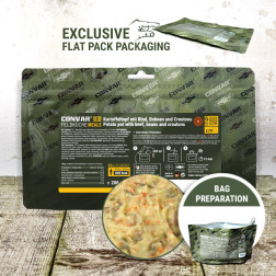 CONVAR™ Feldküche Pentola di patate con manzo, fagioli e crostini (1 porzione) (200g)