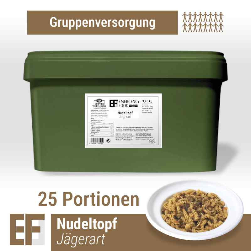 EF MEALS Noodle pot hunter style with beef and mushrooms (3,75kg) (ESL) EF MEALS Noodle pot hunter style with beef and mushrooms (3,75kg) (ESL)