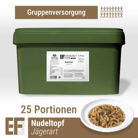EF MEALS Nudeltopf Jägerart mit Rindfleisch und Pilzen (3,75 kg) (ESL) 25 Portionen