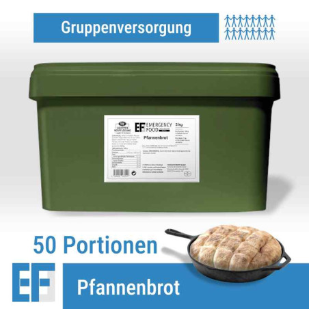 EF MEALS Pfannenbrot 5kg (ESL) – 2 x 25 Portionen