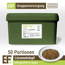 ERF Linseneintopf (3,75kg) (ESL) 2 x 25 Portionen | Vegan & Allergenfrei