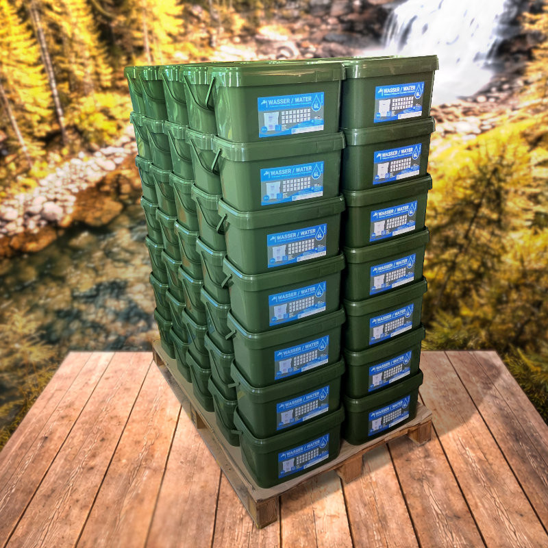 Emergency Food Wasser Palette 420L (70 Eimer x 6L) Emergency Food Wasser Palette 420L (70 Eimer x 6L)