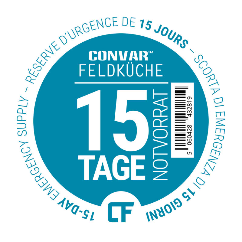 Prod Etikett 15 Tage Notvorrat