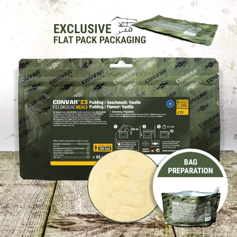CONVAR™ Feldküche Pudding - Geschmack: Vanille (70g)