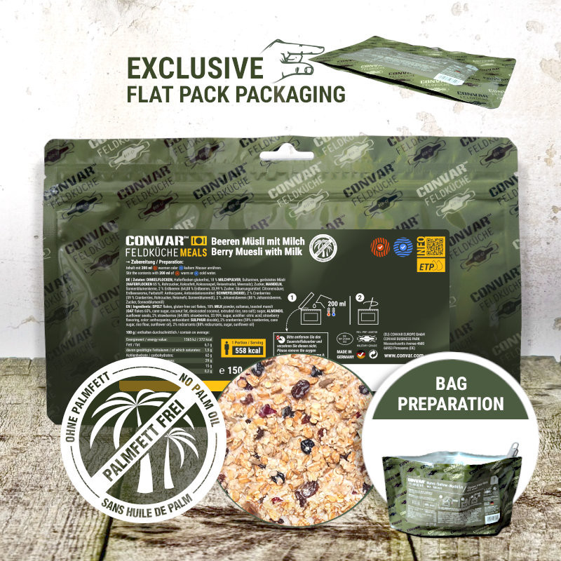 CONVAR™  Muesli aux baies avec du lait (1 portion) (150 g)